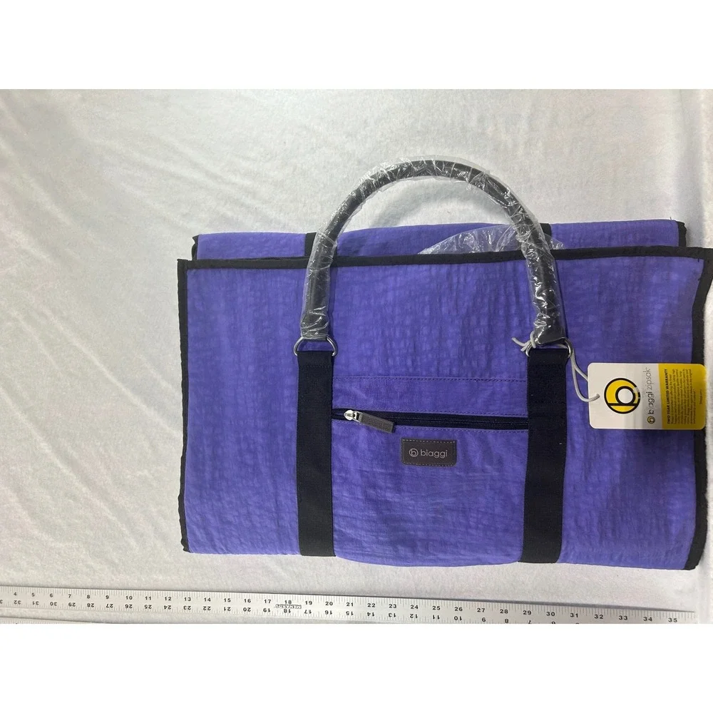 Biaggi ZipSak Hangeroo Garment Satchel Purple Travel Bag 631114 NWT